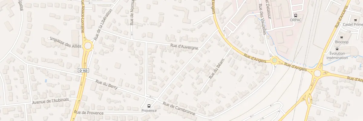 Plan du 10 Rue de Provence à Châteaubriant