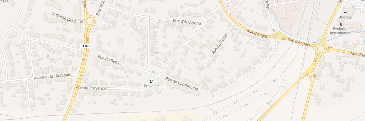 Plan du 21 Rue de Provence à Châteaubriant