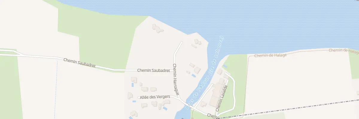 Plan du 92 Che Harriague à Lahonce
