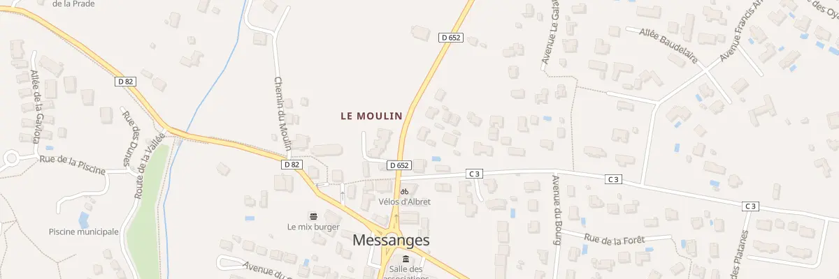 Plan du 8 Rte de la Côte d’Argent à Messanges