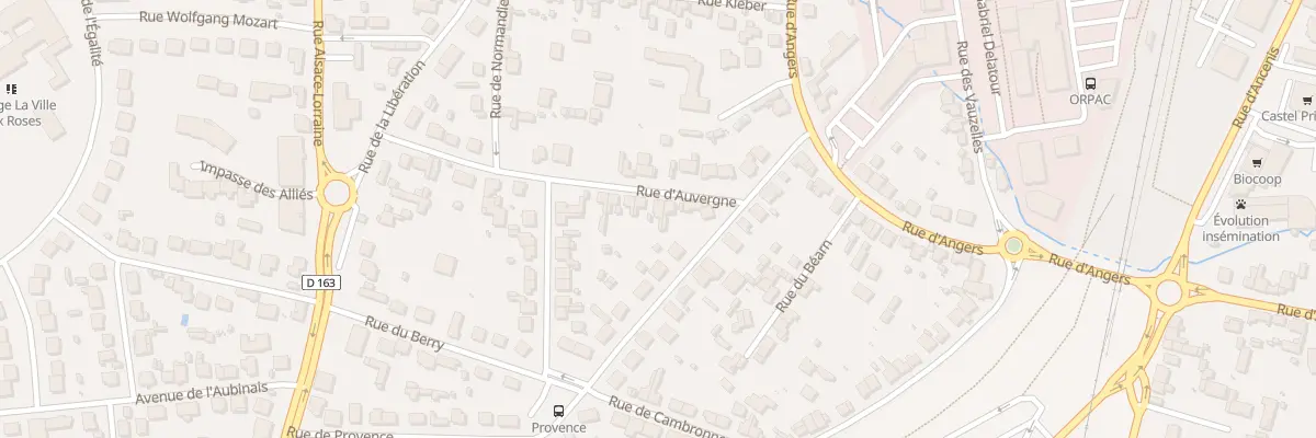 Plan du 5 Rue d’Auvergne à Châteaubriant