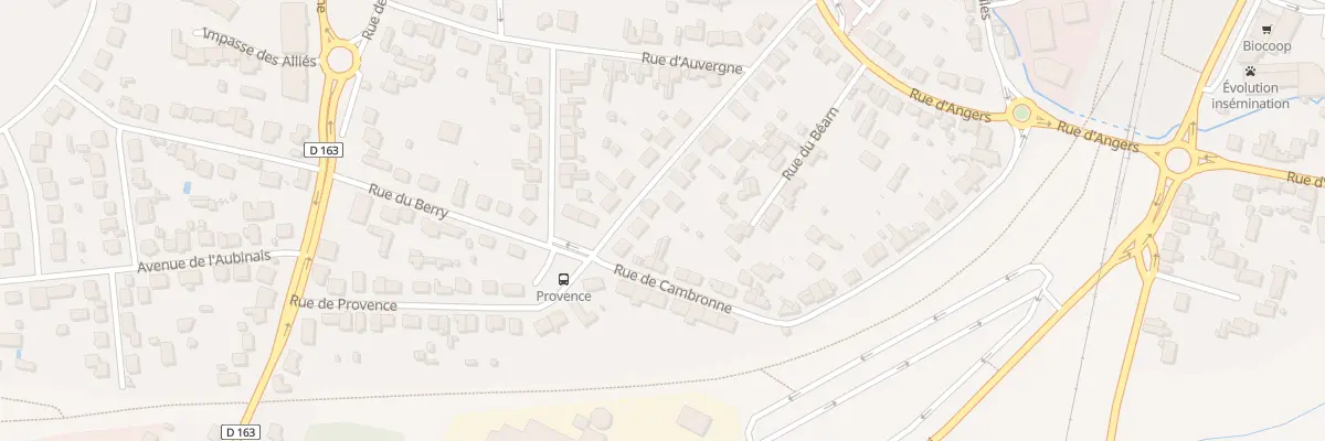 Plan du 23 Rue de Provence à Châteaubriant