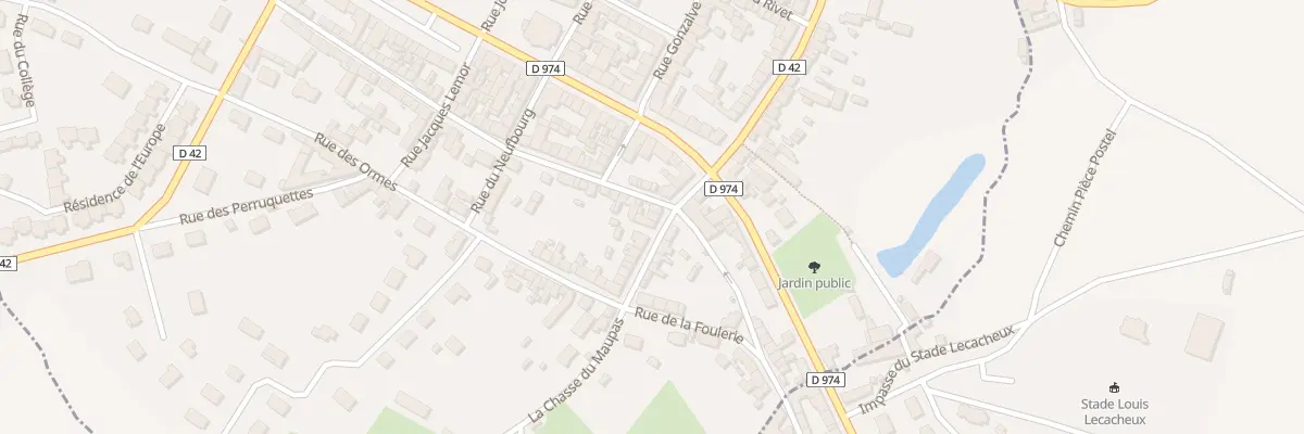 Plan du 8 Rue du Maupas à Montebourg
