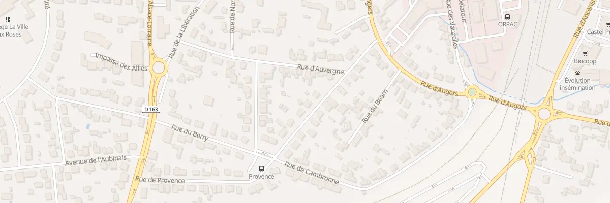 Plan du 12 Rue de Provence à Châteaubriant