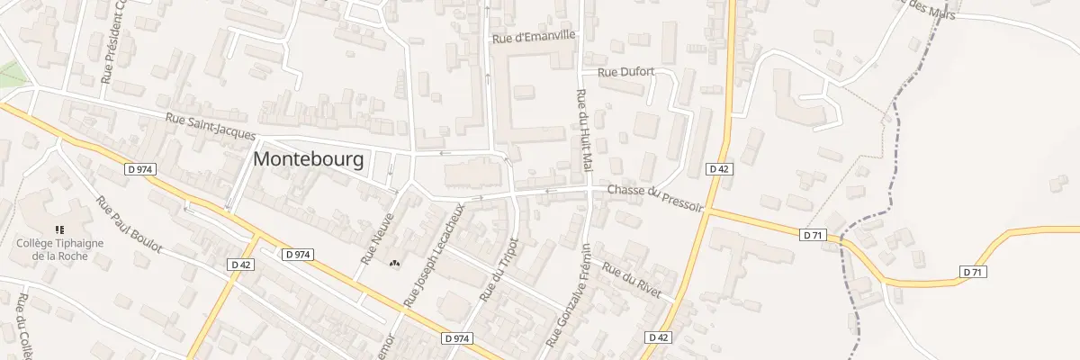 Plan du 8 Rue des Prêtres à Montebourg
