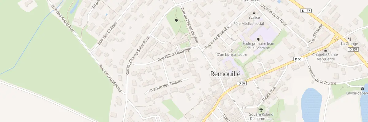 Plan du 1 Rue Gilles Delahaye à Remouillé