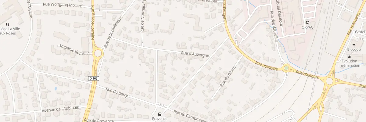 Plan du 7 Rue d’Auvergne à Châteaubriant