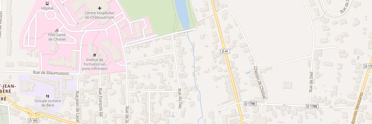Plan du 18 Rue du Gaz à Châteaubriant