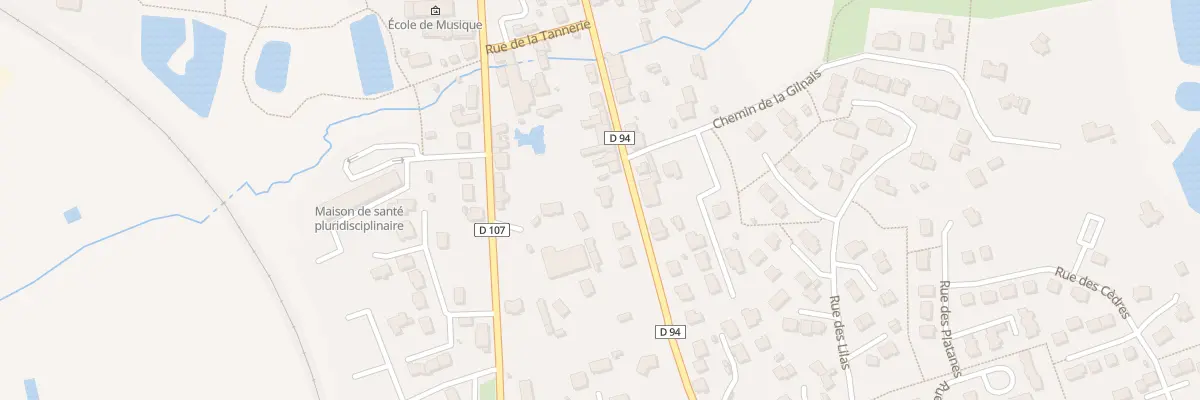 Plan du 20 Rue Jean Mermoz à Retiers