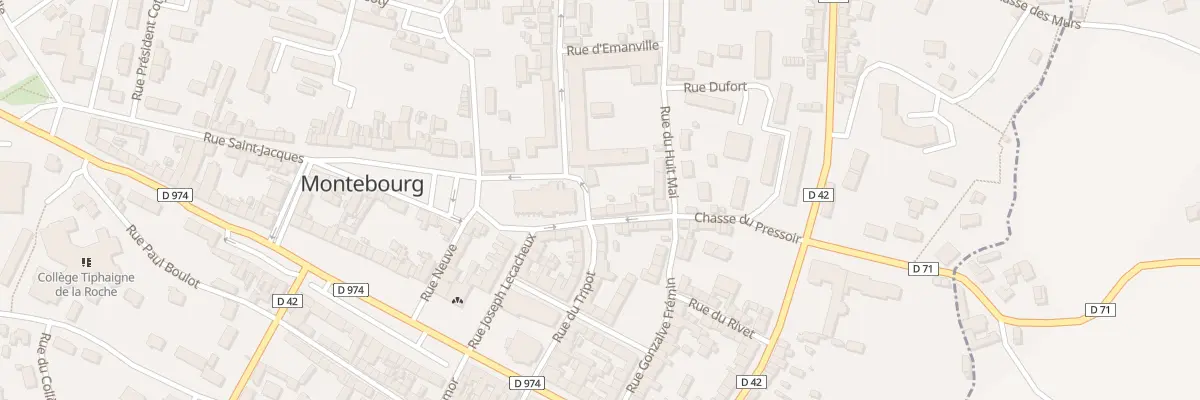 Plan du 2 Vc Chasse du Choeur à Montebourg