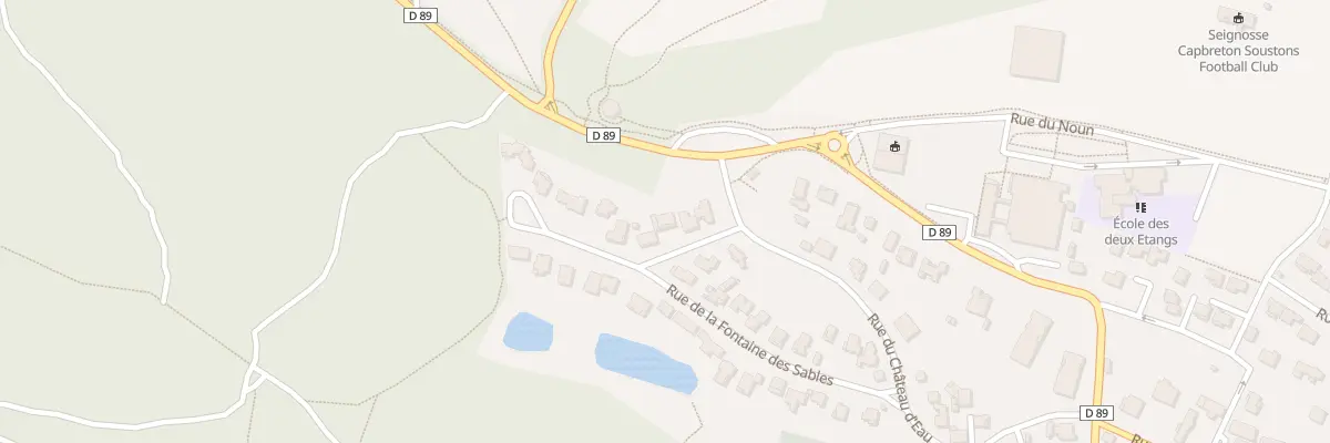 Plan du 25 Rue de la Fontaine des Sables à Seignosse