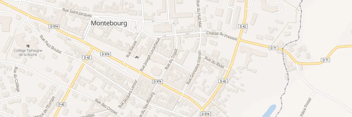 Plan du 218 Rue du Tripot à Montebourg