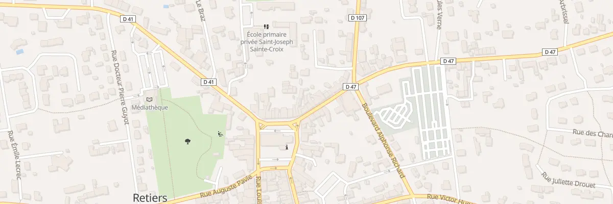 Plan du 3 Rue Mal de Lattre de Tassigny à Retiers