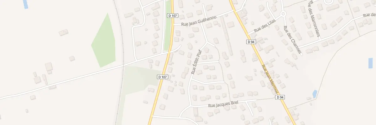 Plan du 9 Rue Edith Piaf à Retiers