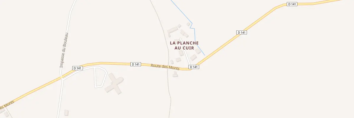 Plan du 5000 La Planche au Cuir à Cambernon