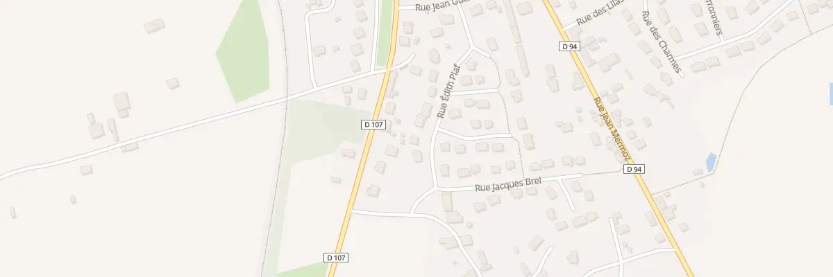 Plan du 3 Rue Edith Piaf à Retiers