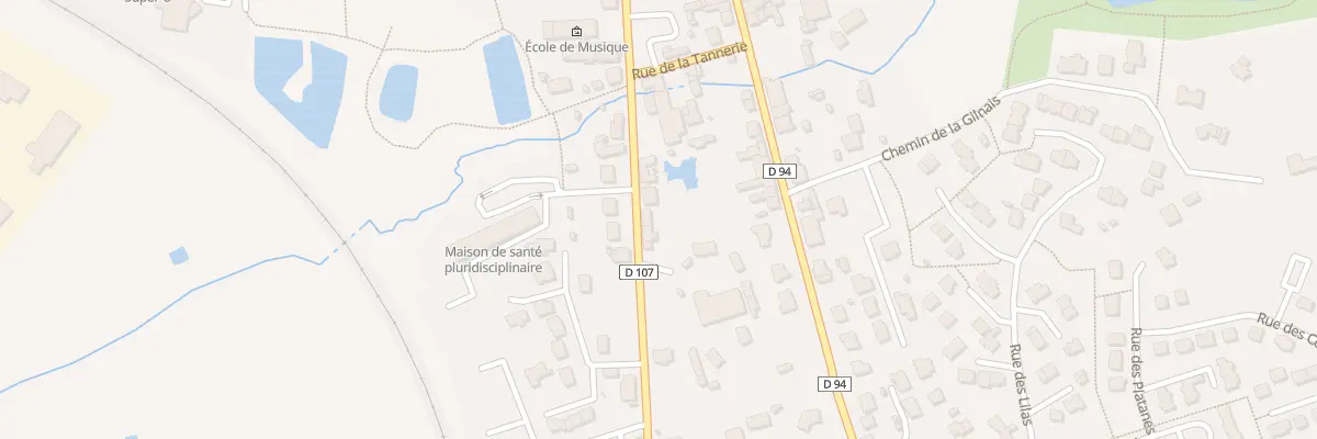 Plan du 7 Rue Marechal Leclerc à Retiers