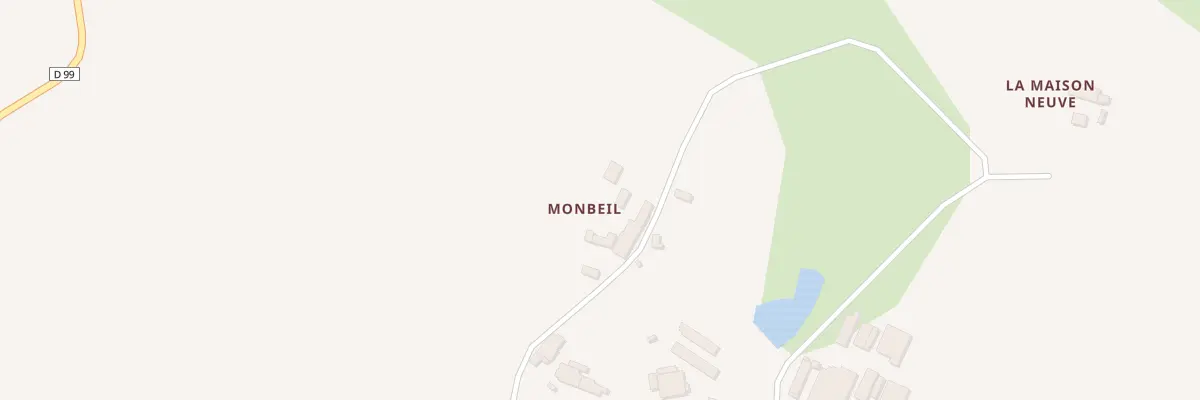 Plan du 5040 Monbeil à Boistrudan
