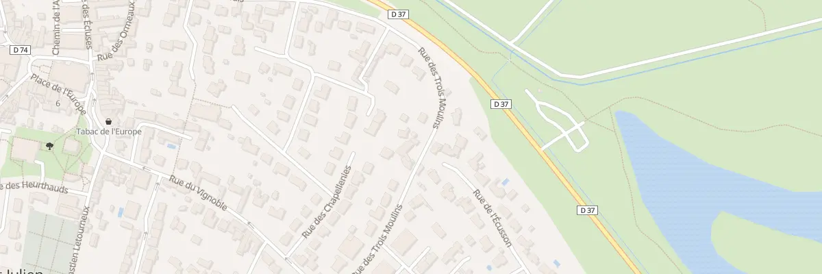 Plan du 28 Rue des Trois Moulins à Saint-Julien-de-Concelles
