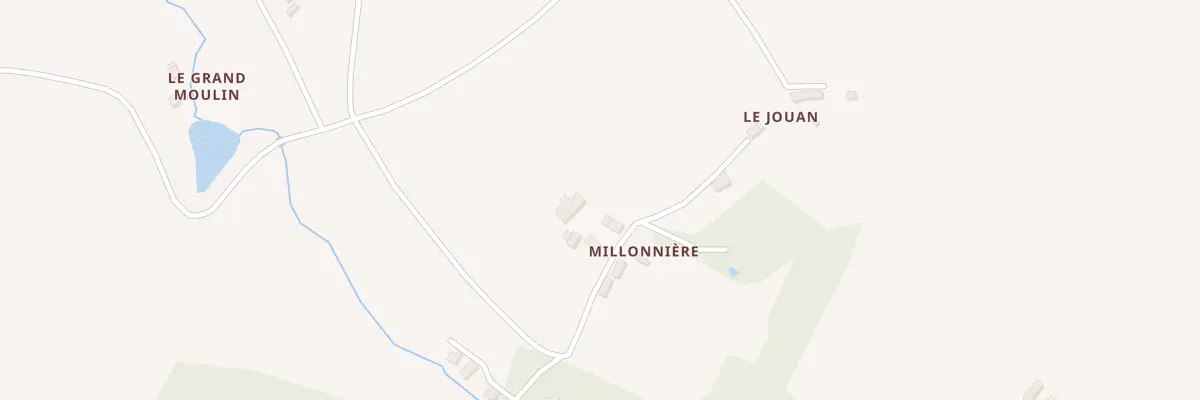 Plan du 3 La Millonniere à Courcy