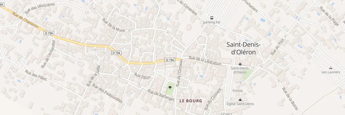 Plan du 2 Rue de Chassiron au Bourg à Saint-Denis-d’Oléron