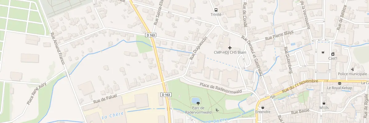 Plan du 3 Rue Duguesclin à Châteaubriant