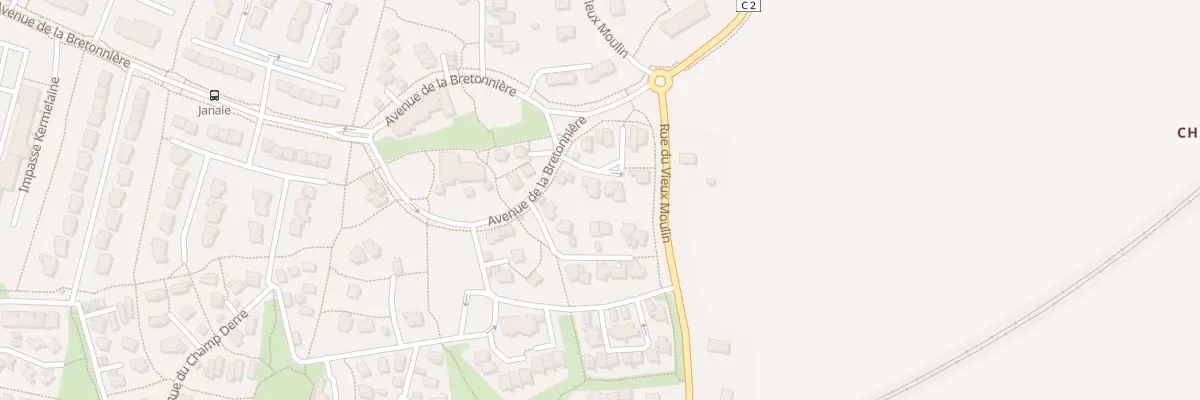 Plan du 44 Av de la Bretonnière à Châteaubourg