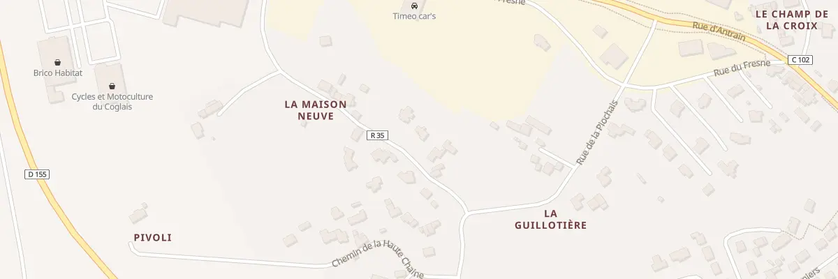 Plan du 104 La Maison Neuve - Brice à Maen Roch