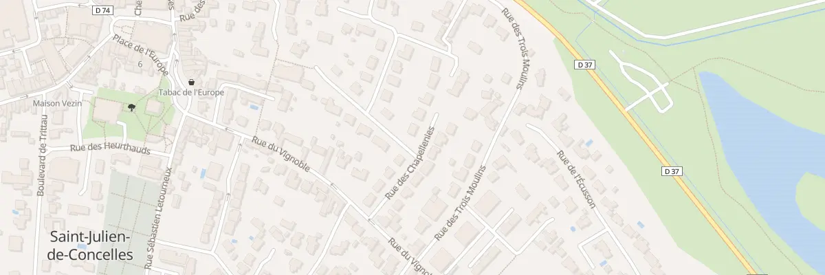 Plan du 20 Rue des chapellenies à Saint-Julien-de-Concelles