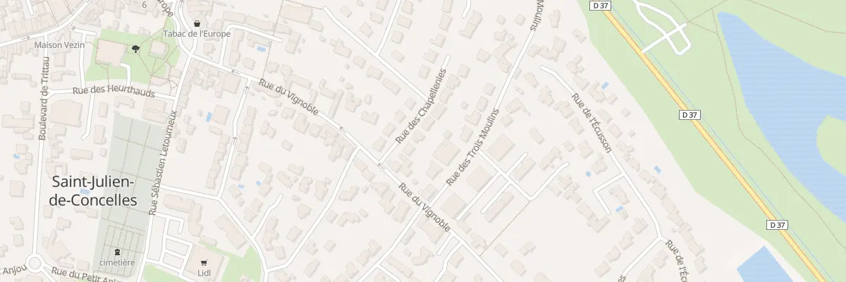 Plan du 4 Rue des chapellenies à Saint-Julien-de-Concelles