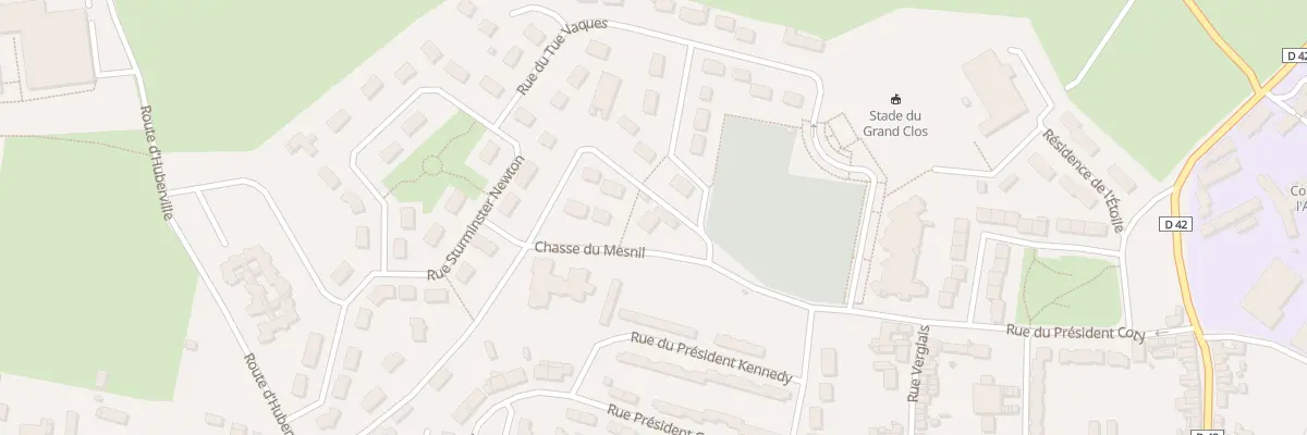 Plan du 1 Chasse du Mesnil à Montebourg