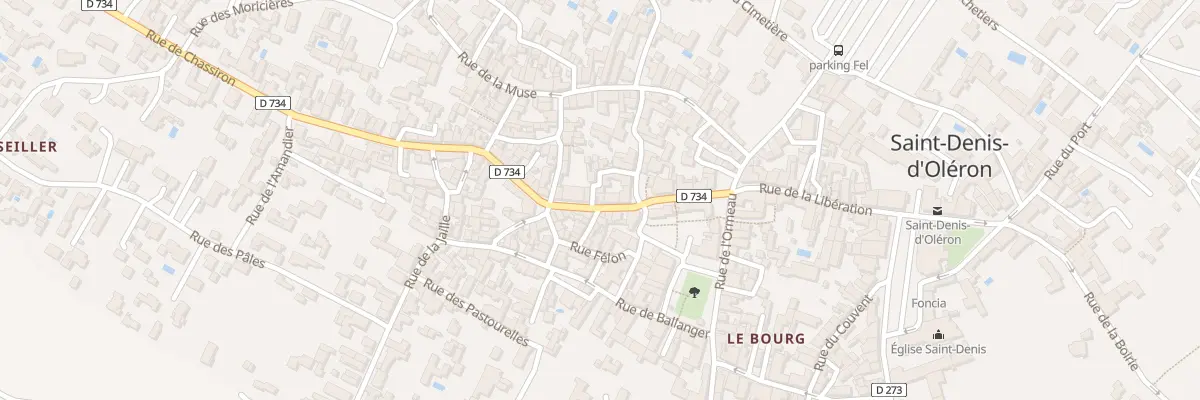 Plan du 10 Rue de Chassiron au Bourg à Saint-Denis-d’Oléron