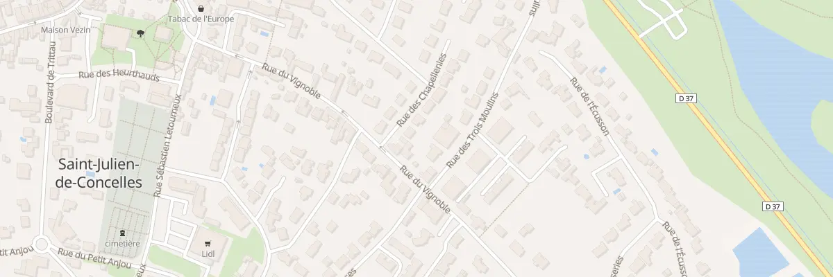 Plan du 2 Rue des chapellenies à Saint-Julien-de-Concelles