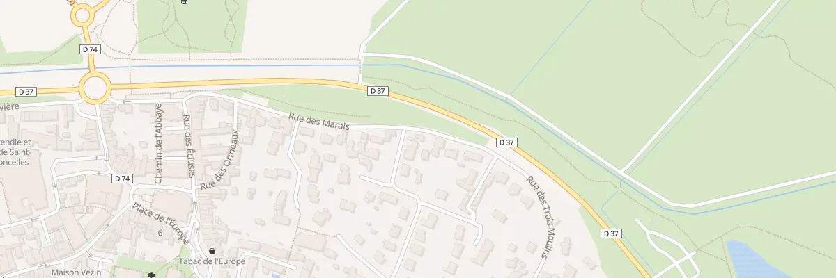 Plan du 2 Rue des Trois Moulins à Saint-Julien-de-Concelles