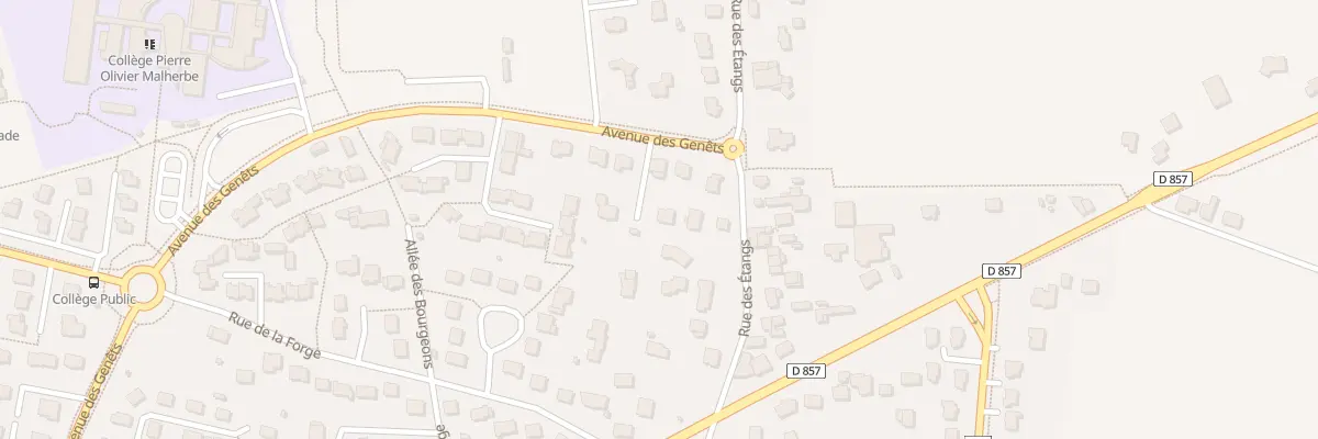 Plan du 1 All des Ajoncs à Châteaubourg