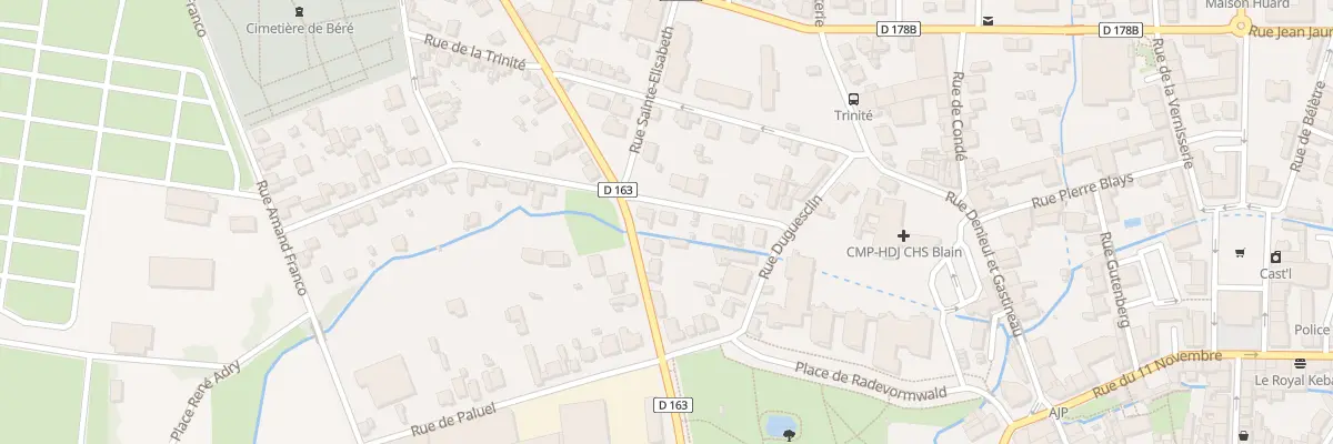 Plan du 7 Rue de la Fontaine Saint-Jean à Châteaubriant
