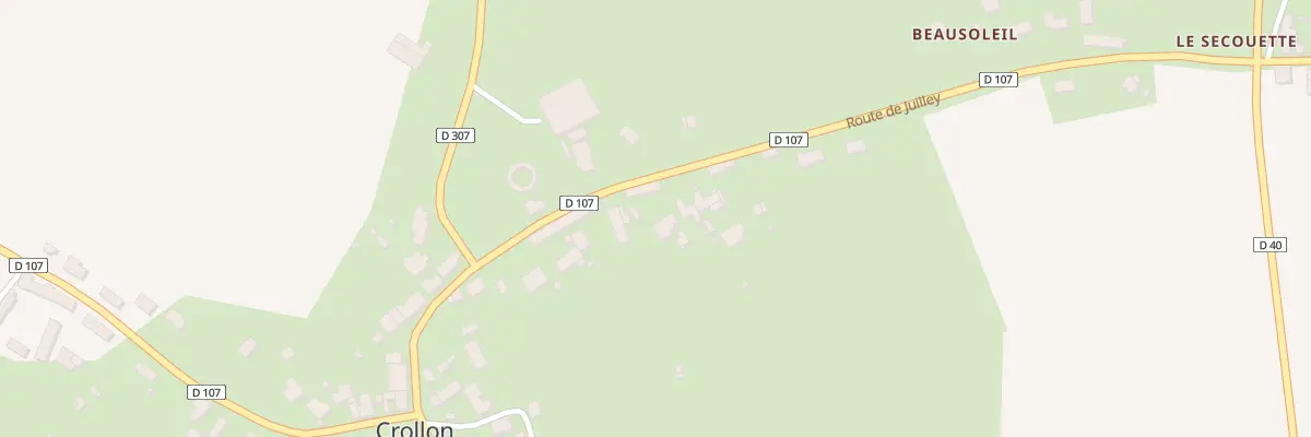 Plan du 16 Rte de Juilley à Crollon