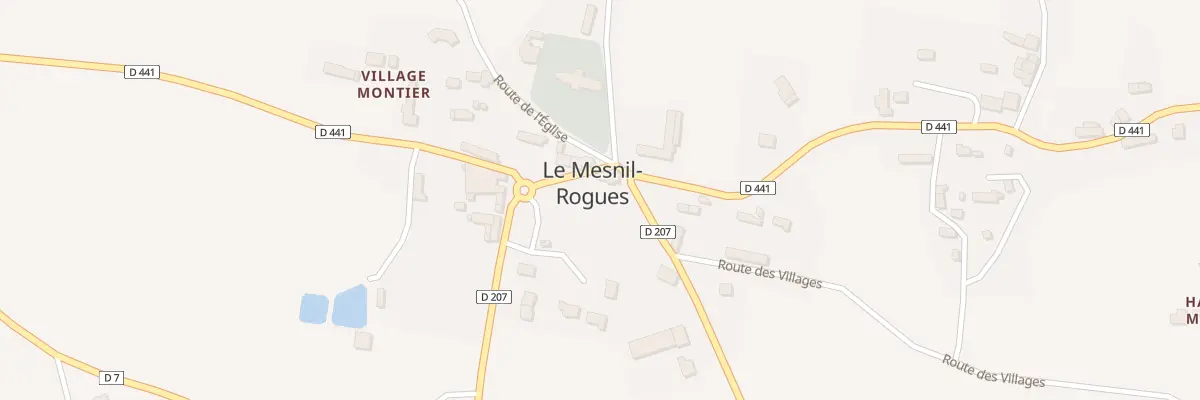 Plan du 5015 Village Montier -Mesnil Ro à Gavray-sur-Sienne