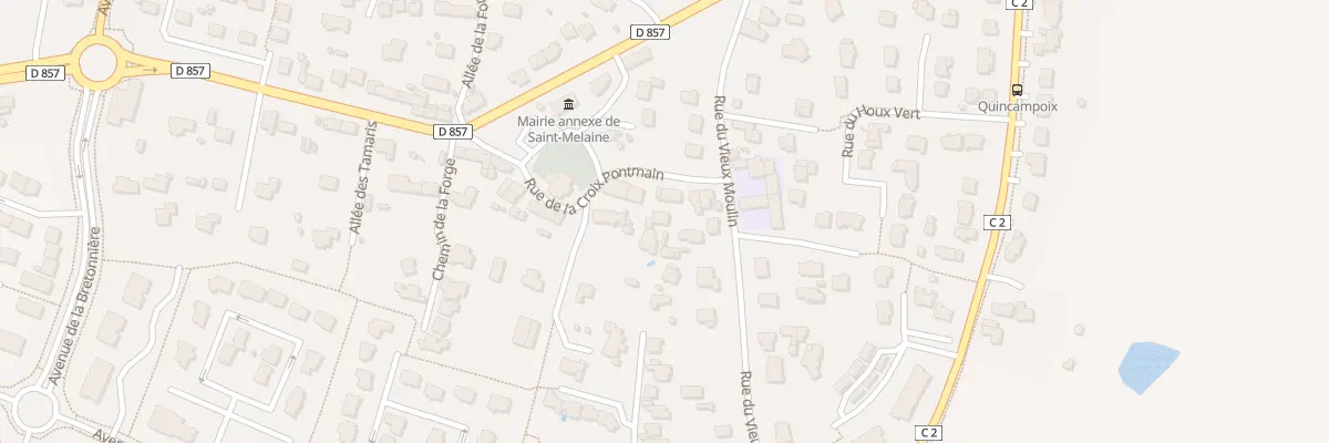 Plan du 22T Rue de la Croix Pontmain à Châteaubourg