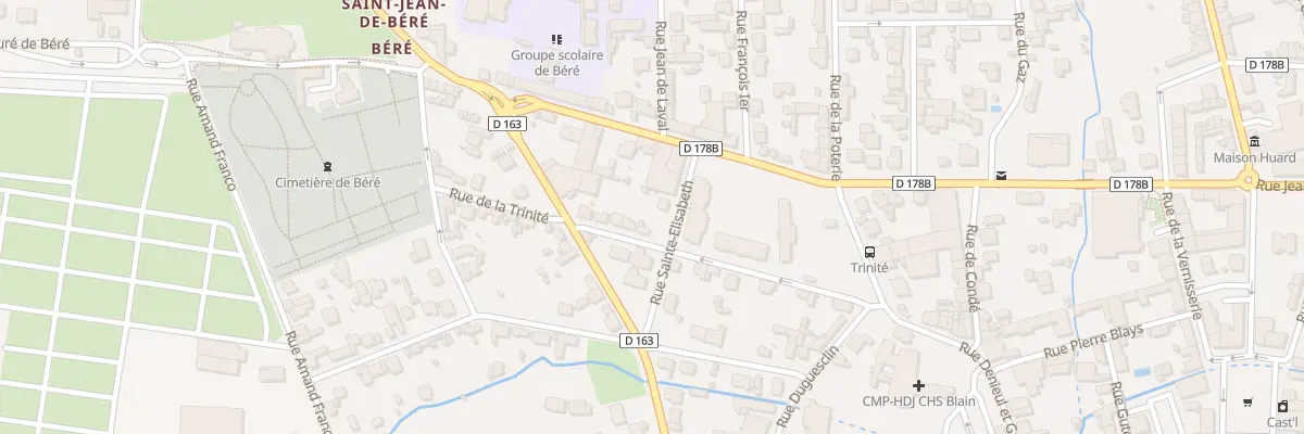 Plan du 10 Rue de la Trinité à Châteaubriant
