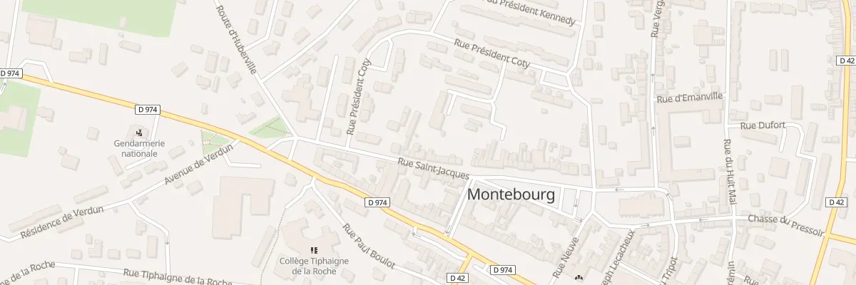 Plan du 10 Rue Saint Jacques à Montebourg