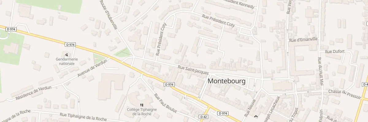Plan du 14 Rue Saint Jacques à Montebourg