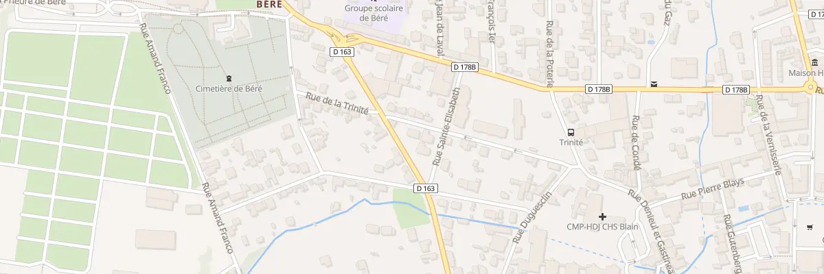 Plan du 17 Rue de la Trinité à Châteaubriant
