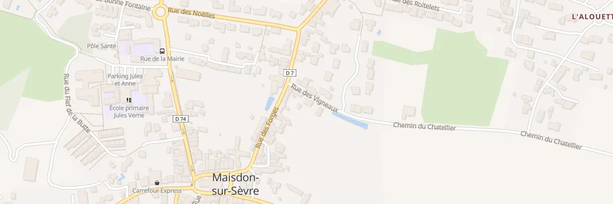 Plan du 4 Rue des Vigneaux à Maisdon-sur-Sèvre
