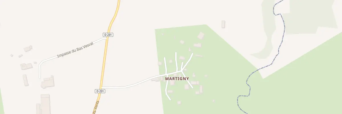 Plan du 3 Martigny à Lolif