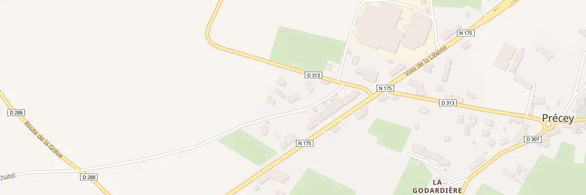 Plan du 2 Rte du Bois Chatel à Précey