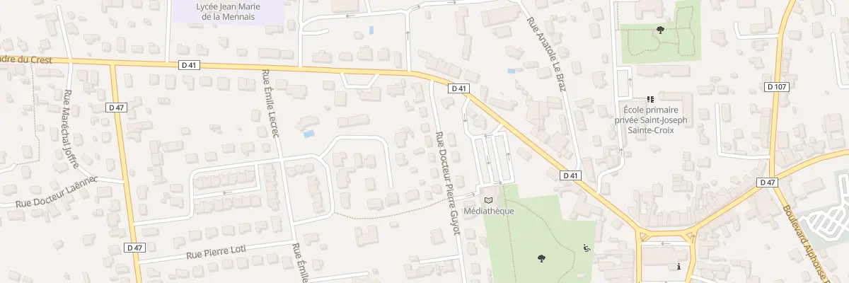 Plan du 10 Rue du Docteur Pierre Guyot à Retiers