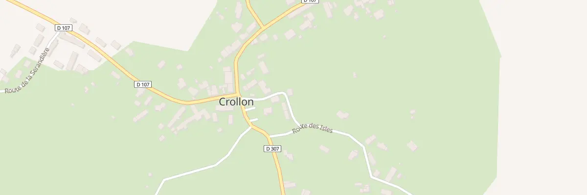 Plan du 3 Rte des Isles à Crollon