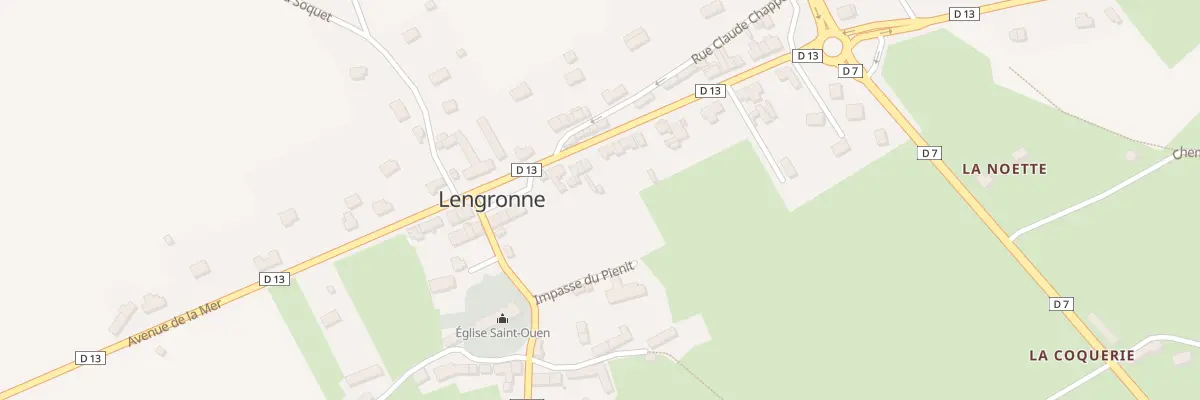 Plan du 23 Av de la Mer à Lengronne