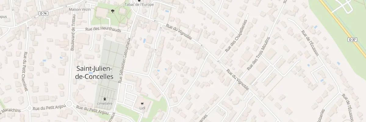 Plan du 24 Rue du vignoble à Saint-Julien-de-Concelles
